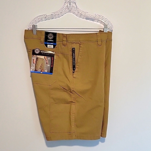 Weatherproof Men's Trail Utility Shorts Secure Pocket 10" Inseam Khaki Size 38 - Picture 7 of 12